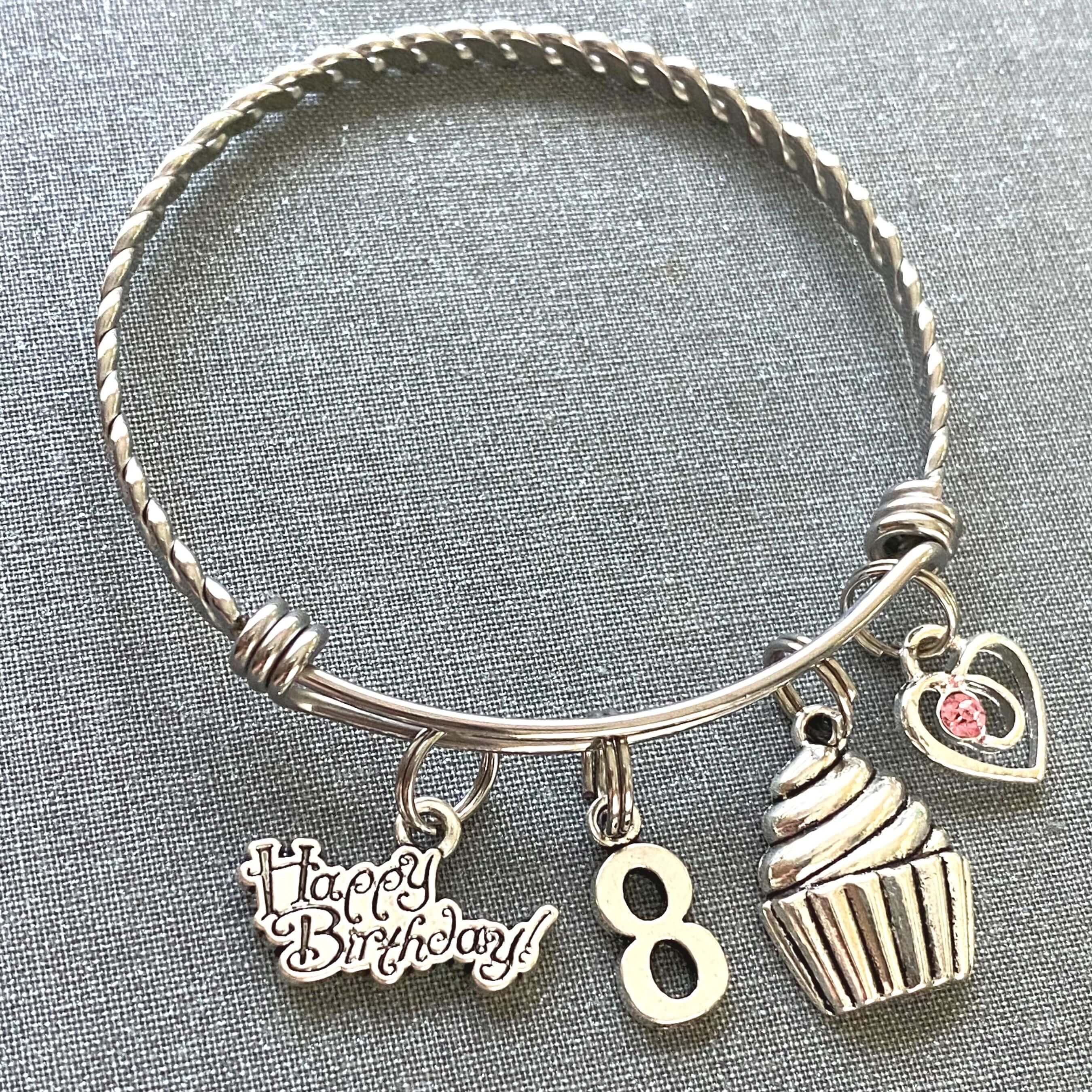  50 and Fabulous Best Friend Charm Bracelet Birthday Jewelry  Gift : Handmade Products