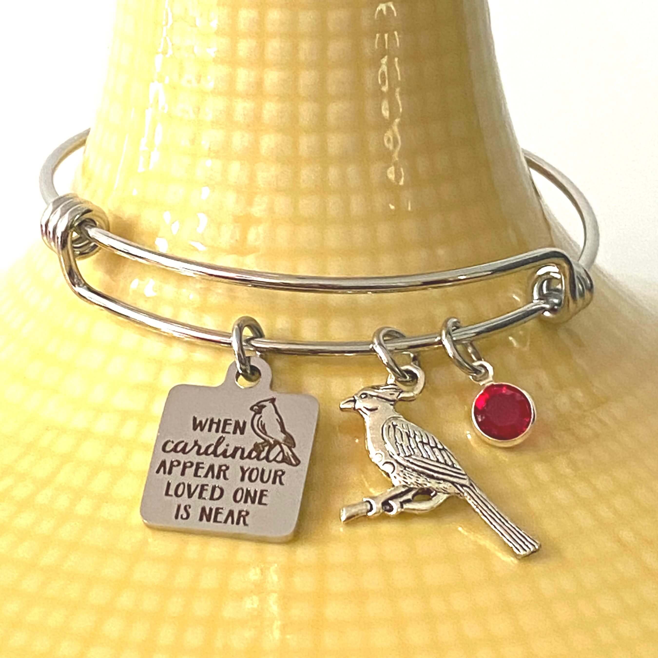 Shop Cardinal Memorial Bracelets : Charm Bracelets at Jesse Janes
